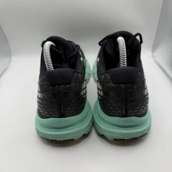 Brooks Women's Launch 3 Black/White/Ice Green Running Sneaker 10 B (M) - Image 4
