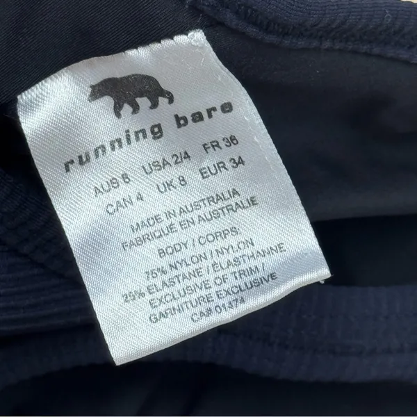 Running Bare Racerback‎ Sports Bra Navy 2/4 - Image 5