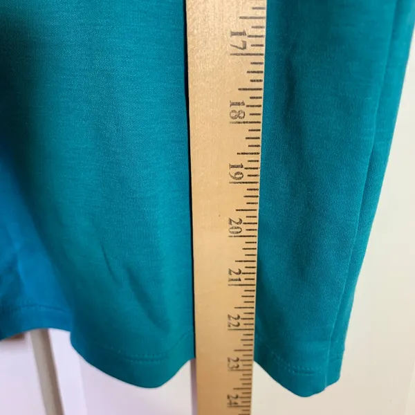 LL Bean Womens Small Teal Blue 100% Supima Cotton Sleeveless Scoop Neck Tank Top - Image 7