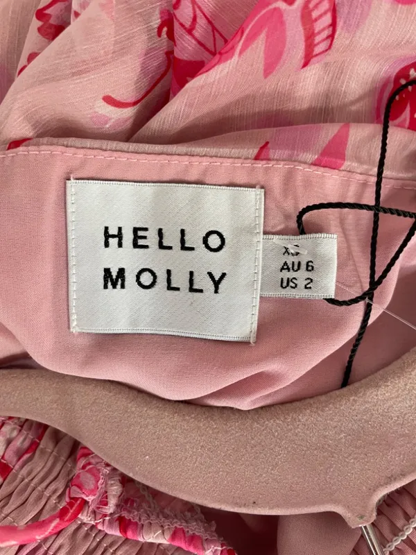 Hello Molly On The Pther Side Pink Floral Dress Size 2! - Image 4