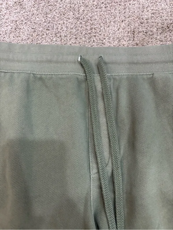 Aerie XL Women’s Olive Green Drawstring Shorts Sweat Shorts Loungewear Raw Hem - Image 7