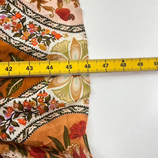 NWOT Farm Rio Romantic Nature Multicolor Ruffle Midi Dress Size XS - Image 13