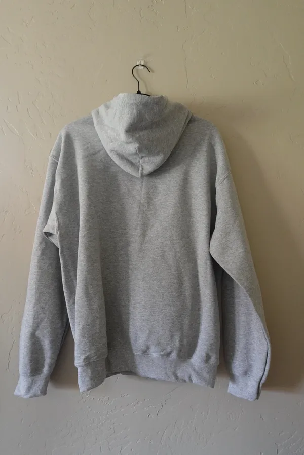 Grey Blank Gildan Hoodie - Image 3