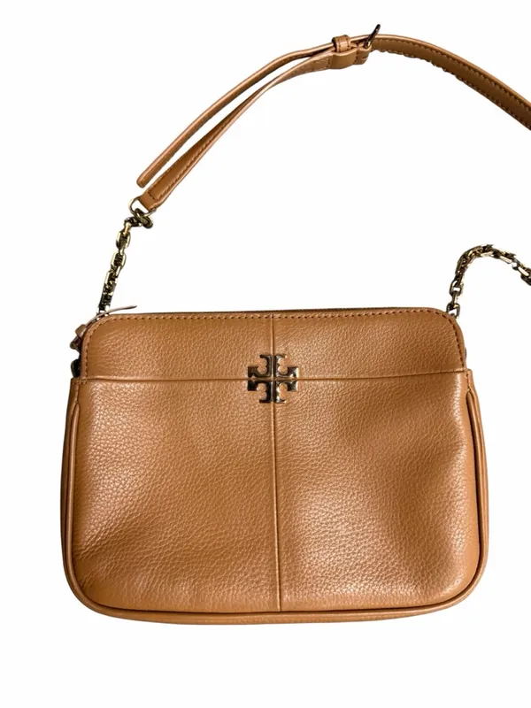 Tory Burch Ivy Crossbody Bag Brown Pebbled Leather - Image 2