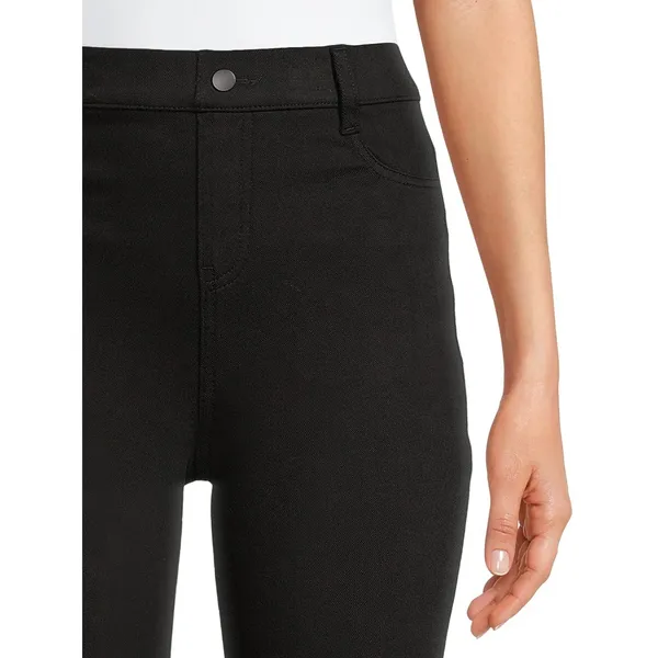 Time and Tru Womens Jeggings Sz S Black Pull On High Rise Skinny Stretch Casual - Image 5