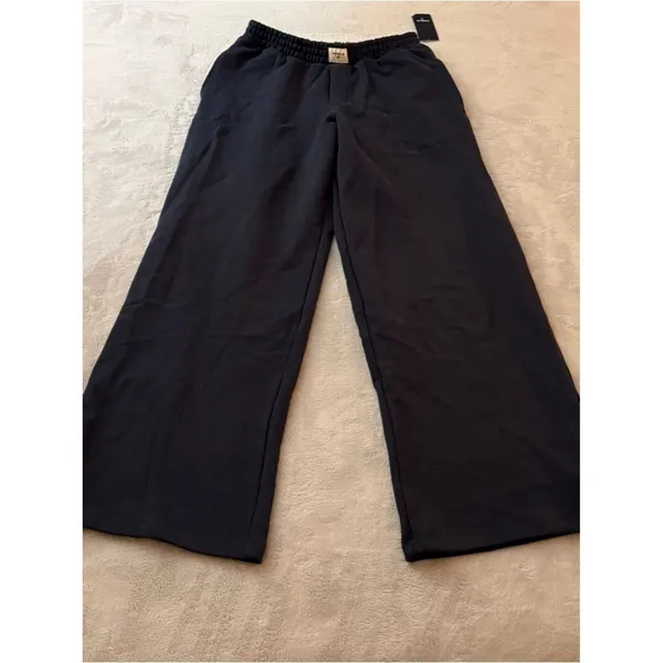 Parke x Target high rise wide leg cotton sweatpants in Navy Blue Size Small NWT - Image 4