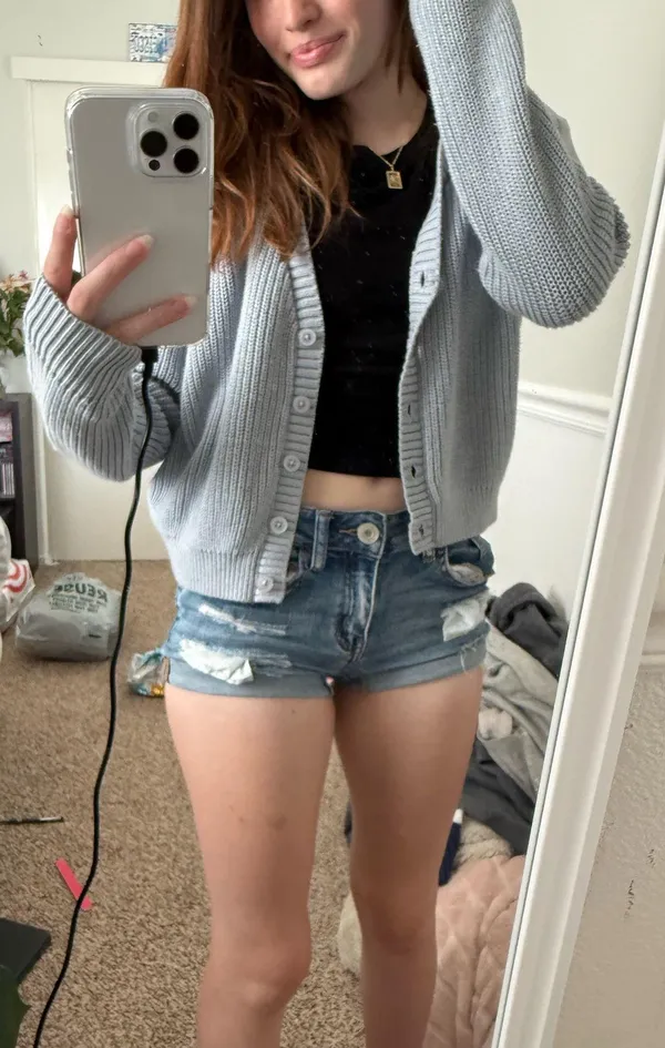 Brandy Melville Blue Cardigan - Image 3