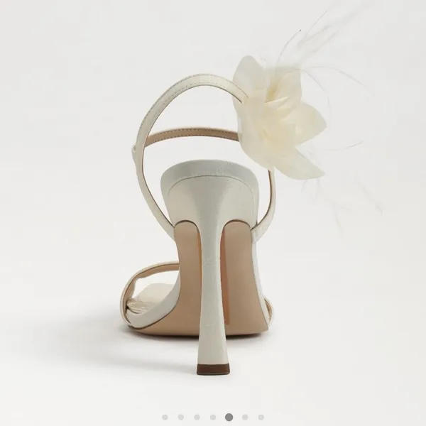Sam Edelman Cream Floral Heels - Image 8