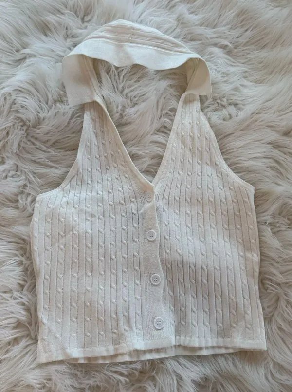 Ruby and Jenna Knit Halter Top - Image 2