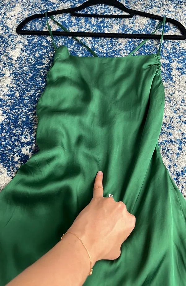 Lovers and Friends Dani Mini Dress in Emerald - Image 3