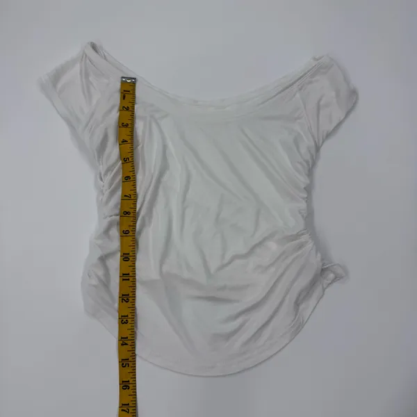 Slim Top T-Shirt Short Sleeve Top Tee Blouse Slim Fit Top Shirt Cropped Top Casual - Image 4