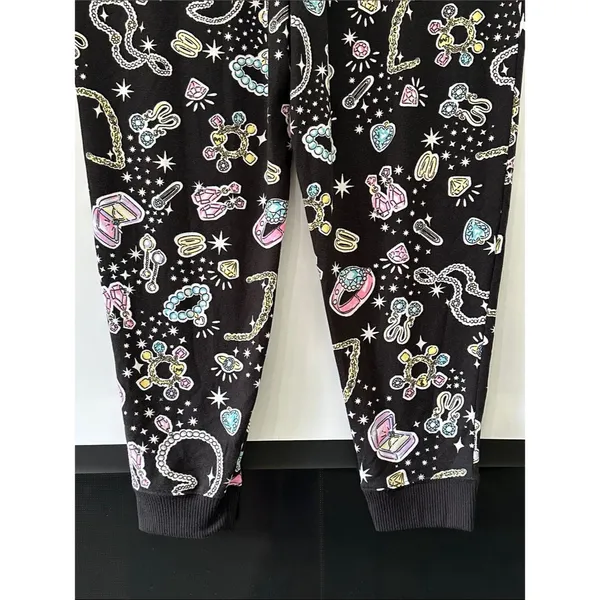 Cuddl Duds Sweater Knit Pajama Set NEW Long Sleeve Pants XXL Black Diamond Jewel - Image 11