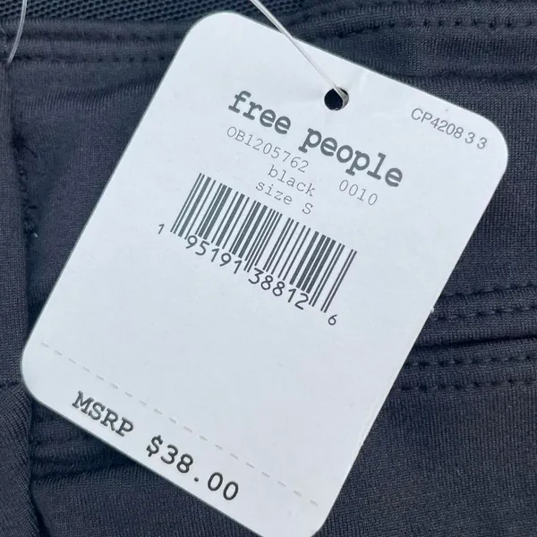 Free People Black Activewear Sports Bra Top - Image 3