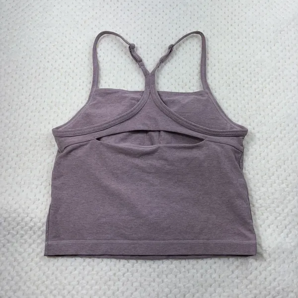 FLX Light Purple Racerback Athletic Built In Bra Brami Tank Top Active/Outdoor M - Image 2