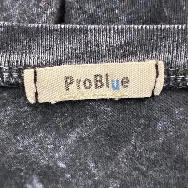 ProBlue California West Coast Eagle Acid Wash Graphic Tee Gray Grunge Size M - Image 5