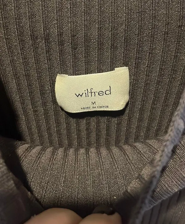 Wilfred Aritzia Grey Knit Long Dress - Image 4
