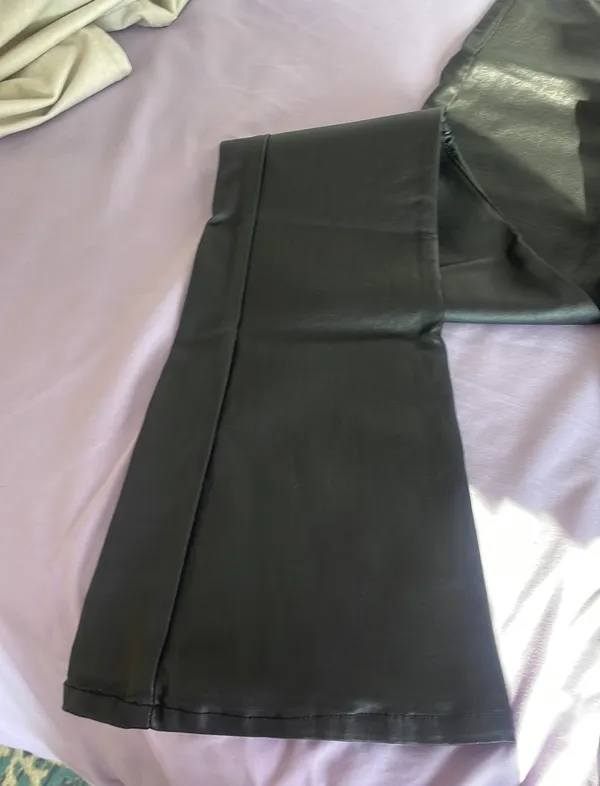 Edikted Leather Pants - Image 2