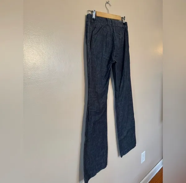 SALE! GAP Dark Denim Wider-Leg Pants Size 2L EUC - Image 4