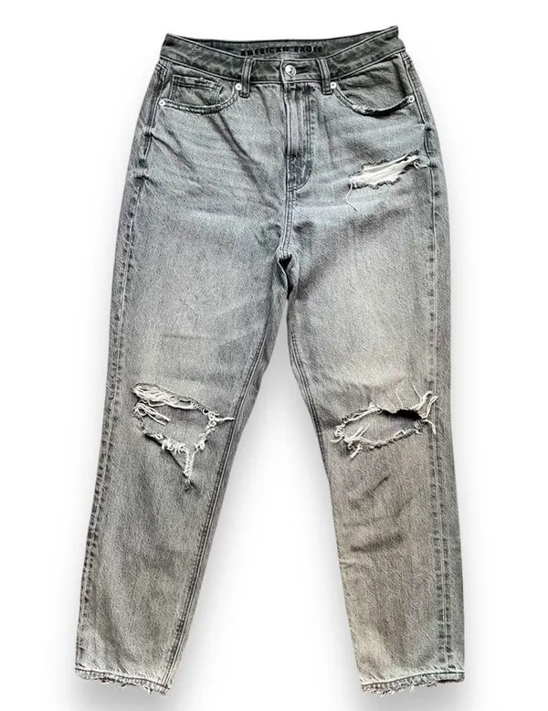 American Eagle Outfitters Distressed Mom Jeans - Image 3