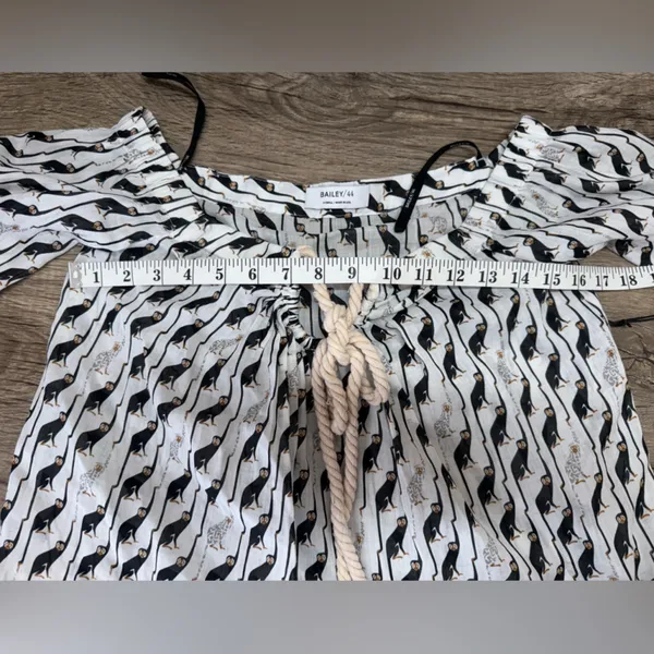 Anthropologie Bailey 44 Monkey Print Halter Top‎ size xs NWT - Image 5