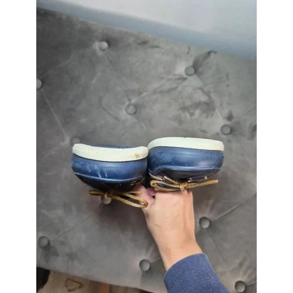 CROCS Navy Beach Boat Shoes Lightweight Sandals Slip On W 7 - Image 4
