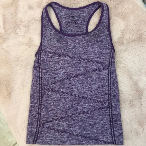 Disbest purple yoga racerback tank - Image 3
