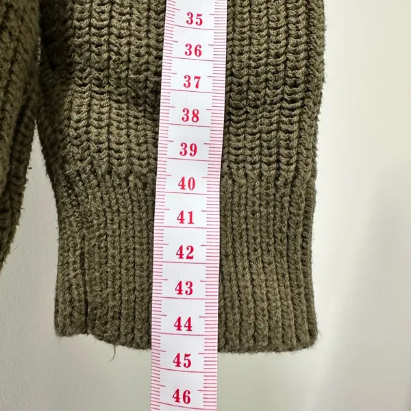 MANGO cotton knit cardigan in dark green - Image 10