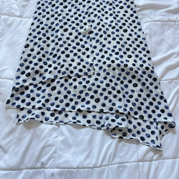 NWT Womens Size Small White Blue Polka Dot Tank Maxi Dress‎ Summer Beach Classic - Image 2