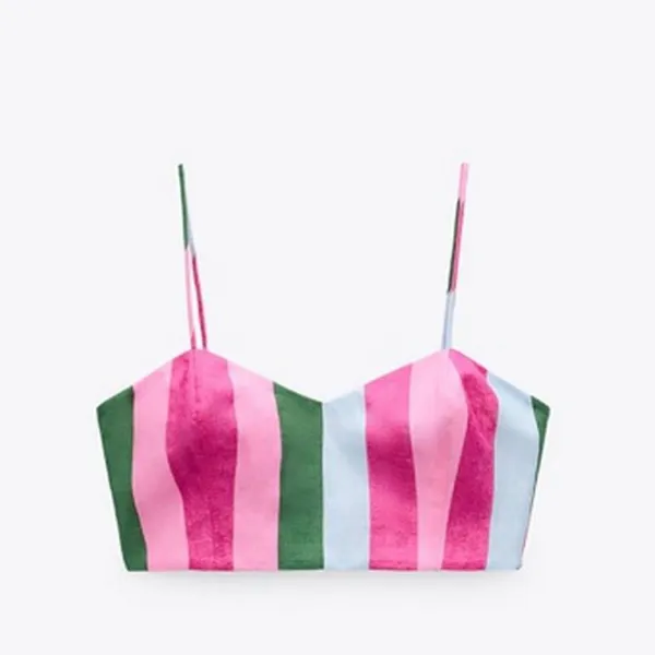 ZARA Colorful Top Crop - Image 2