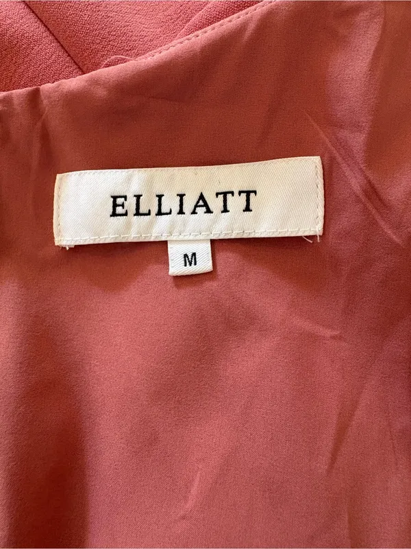 Elliatt Aster Dress Rosewood Pink Bow Shoulder Cocktail Mini Dress Sz M Modern - Image 11