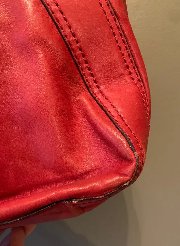 Michael Kors Red Purse - Image 6