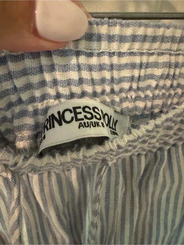 Princess Polly Blue & White Striped Wide Leg Pants ✨ - Image 2