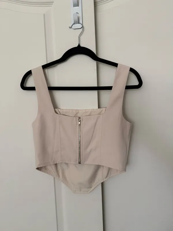 FashioNova Cream Corset Top - Image 2