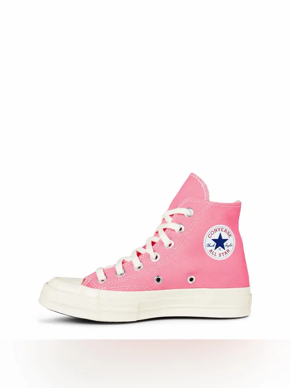 NWT Converse X Comme des Garcons 70 High-Top Sneakers Pink Size 7 - Image 4