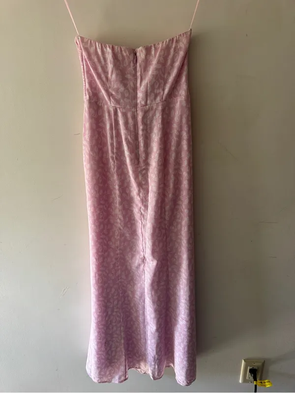 Abercrombie & Fitch Bloggers Favorite Pink Floral‎ Cinched Halter Maxi Dress - Image 8