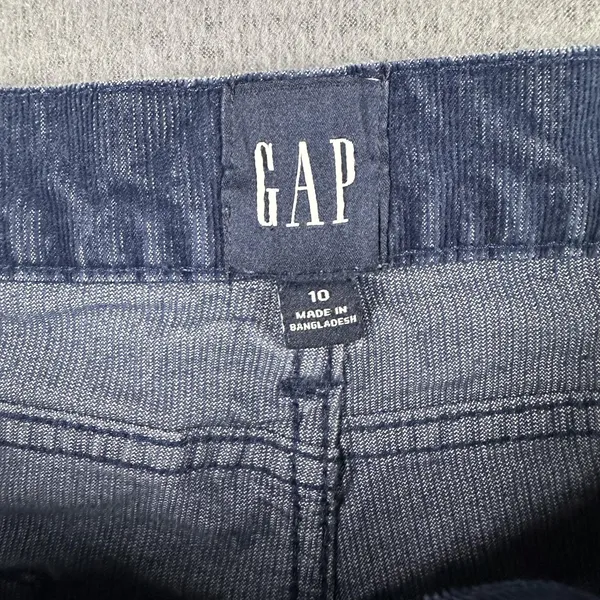 Gap Cutoff Corduroy Shorts Womens 10‎ Blue Stretch Raw Hem 3.5 Inseam Casual - Image 4