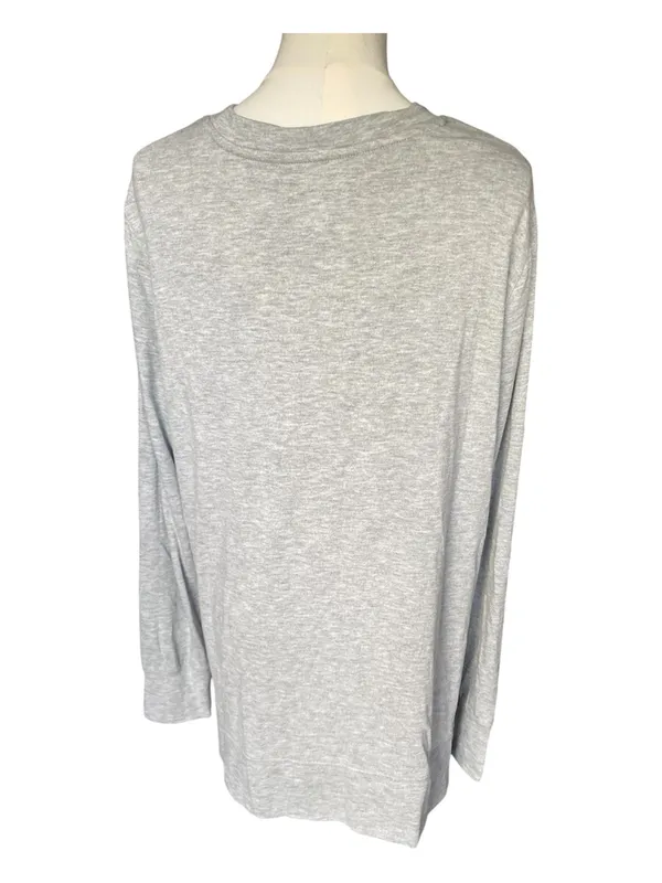 Halloween Graphic Long Sleeve Tee Shirt Gray Size XL - Image 5