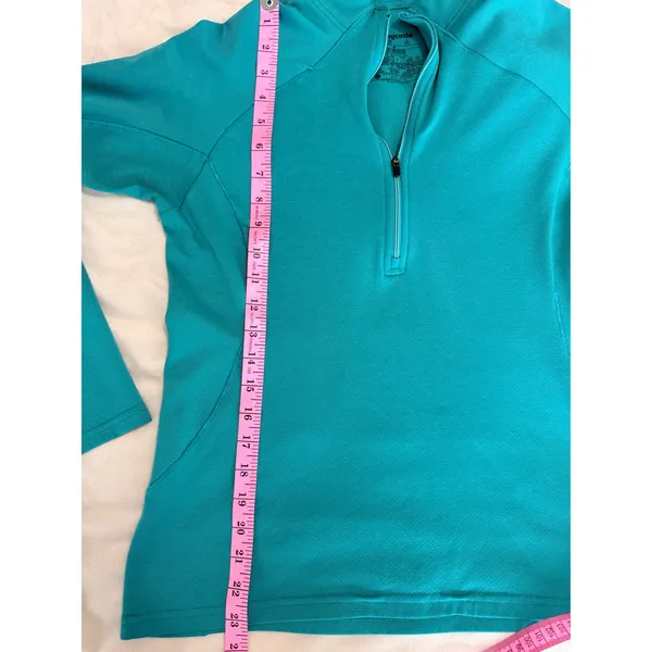 Patagonia Capilene 3 Midweight 1/4 Zip Base Layer Teal Blue 11821 Women Medium - Image 10