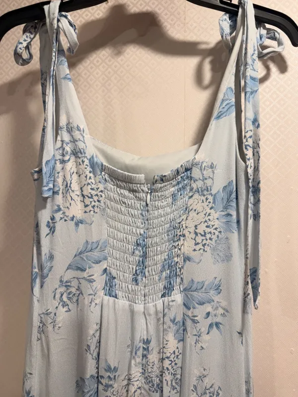 Anthropologie Awaylee Tie Strap Maxi Dress Romantic Event Wedding Guest Vacation Size S Boho - Image 3