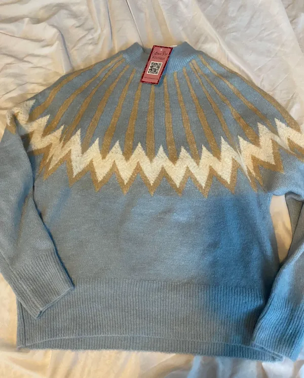 Moon Ryder BNWT blue cr aspen sweater - Image 4