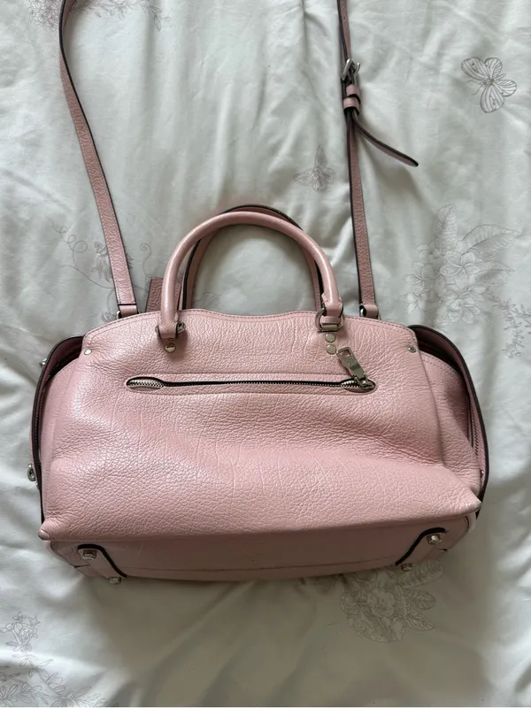 Coach Pebbled Leather Crossbody — Light Pink - Image 10