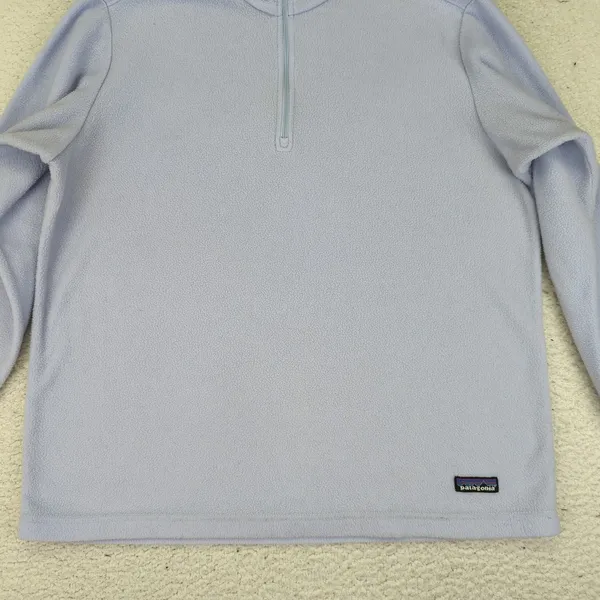 Patagonia‎ Los Gatos Womens Laege Fleece Pullover 1/4 Zip Purple Gorpcore 11769 - Image 4