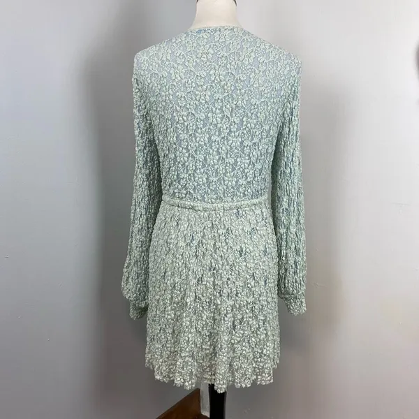 We are HAH Blue Make it a Double Reversible Lace Robe Medium Hot As Hell - Image 14