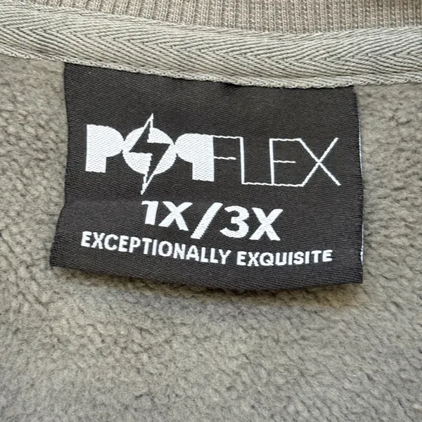 Popflex Brunch Sweatshirt Sweater Womens 1X -‎ 3X Grey Oversized Fleece Pullover - Image 8