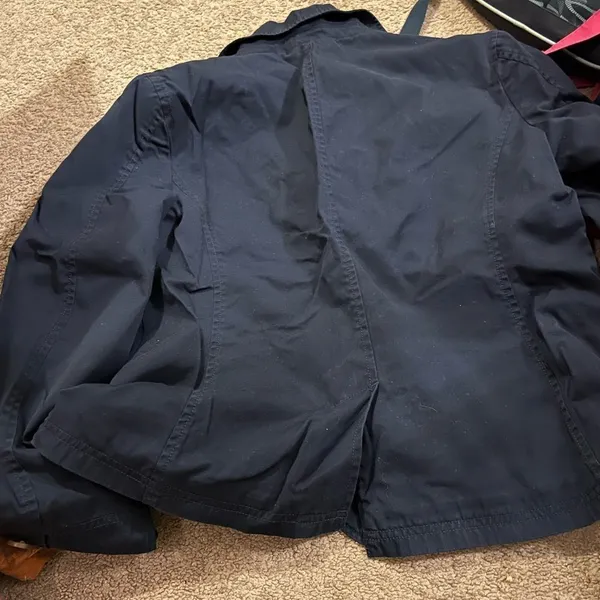 LL‎ bean navy blazer jacket 12 Blue - Image 7