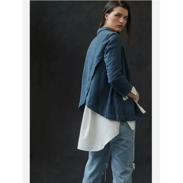Anthropologie Vintage Washed Blazer - Image 2