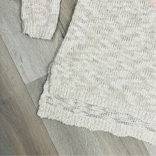 Aerie by AEO Happy Winter Open Weave‎ Sweater Tan Pink Medium Pullover - Image 7
