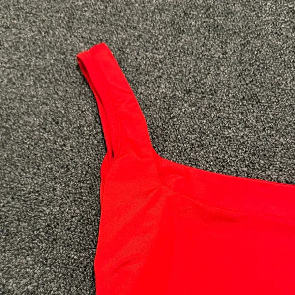 Red Women's Top Size M - Image 4