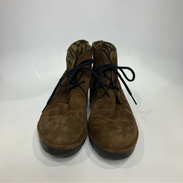 Fly London Lare lace up ankle boots brown suede casual modern women’s size 38‎ - Image 3