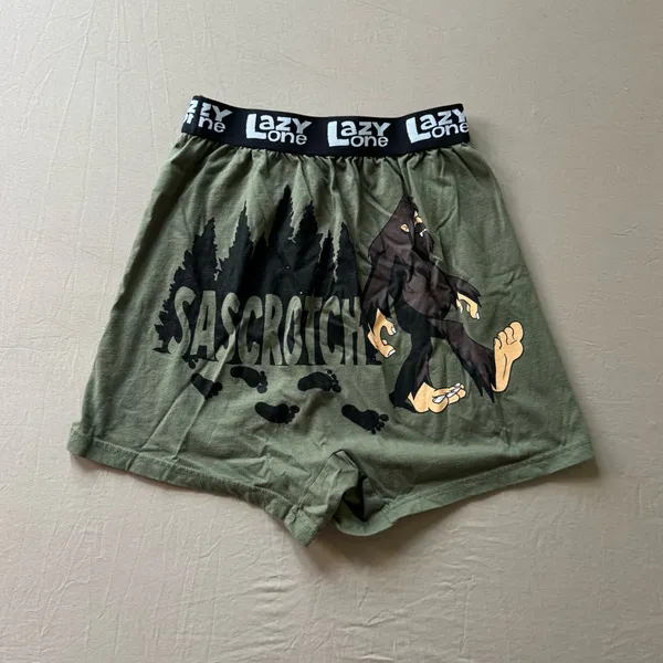 Lazy One Sascrotch Funny Bigfoot Boxers - Image 5